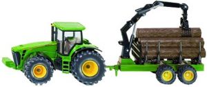Siku John Deere 8430 Tractor Met Bosbouw Aanhanger Groen (1945)