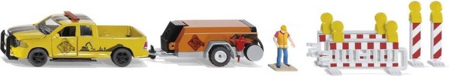 Siku Ram 1500 Met Compressor-aanhanger Oranje (3505)