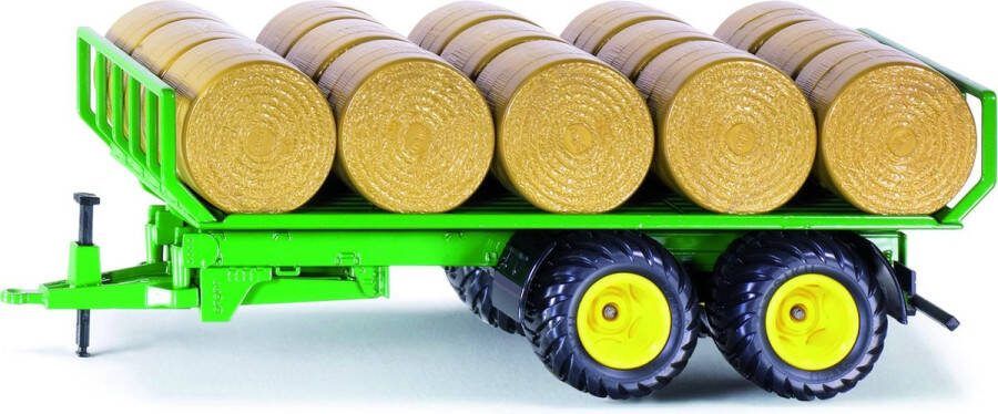 Siku John Deere Balenwagen Met Hooibalen Groen geel (2891)