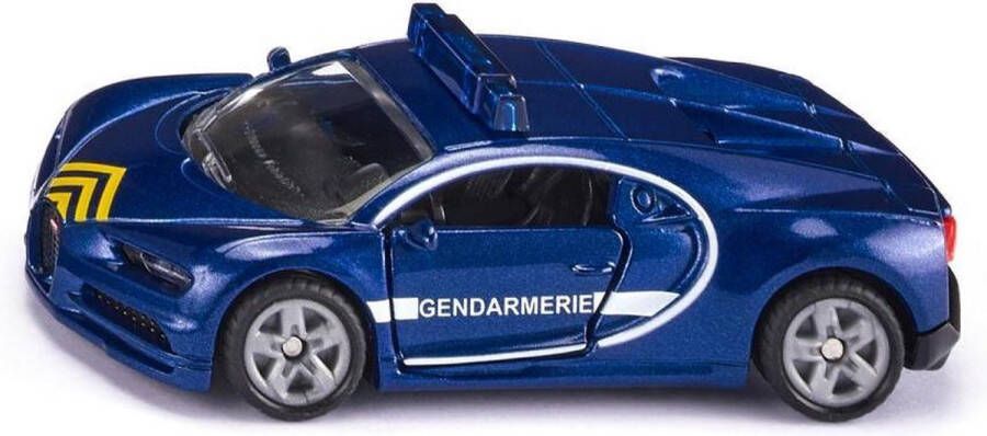 Siku Bugatti Chiron Gendarmerie 8 Cm Staal Blauw wit (1541)