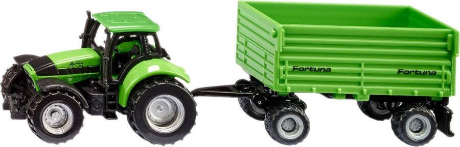 SIKU Deutz-Fahr met Fortuna trailer 1:87
