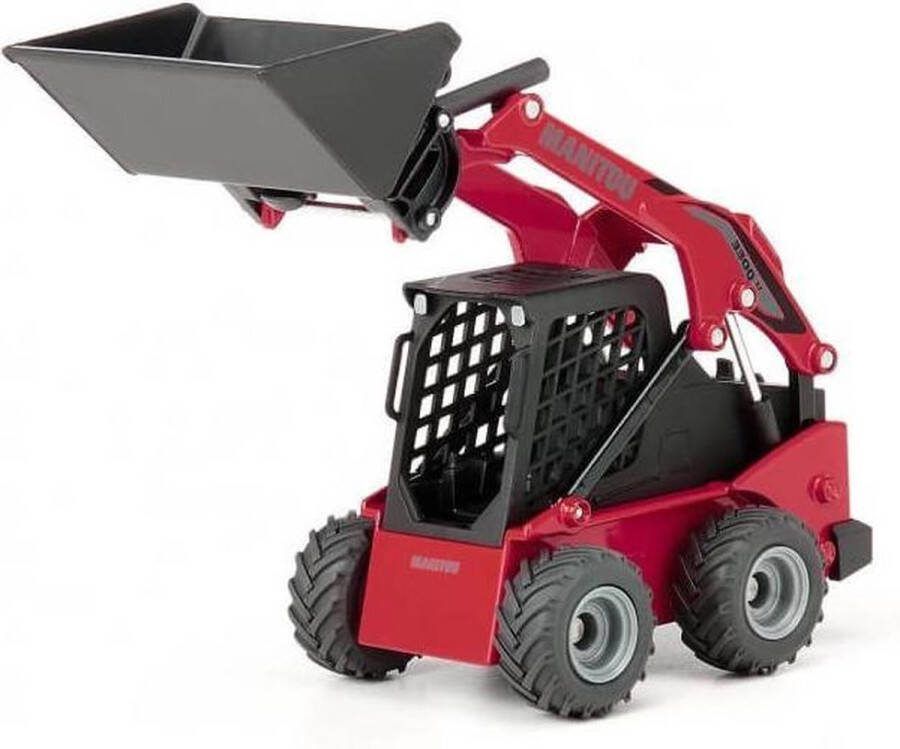 SIKU Manitou 3300v Skid-lader 14 3 Cm Staal Rood zwart (3049)