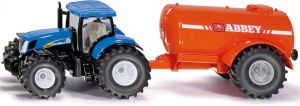 Siku New Holland T7070 Tractor Met Abbey Giertank Blauw oranje (1945)