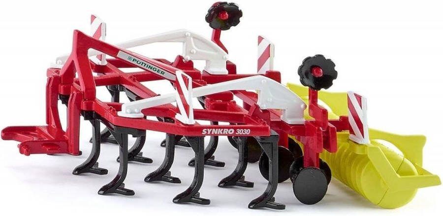 SIKU Pöttinger Synkro 3030 Cultivator Rood (2067)