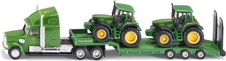 Siku 1837 dieplader met John Deere tractoren 1:87