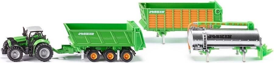 Coppens Siku 1848 Deutz met Joskin aanhangerset 1:87