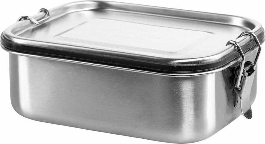 SILBERTHAL Lunchbox RVS 800 ml met tussenschot lekvrij kunststofvrij