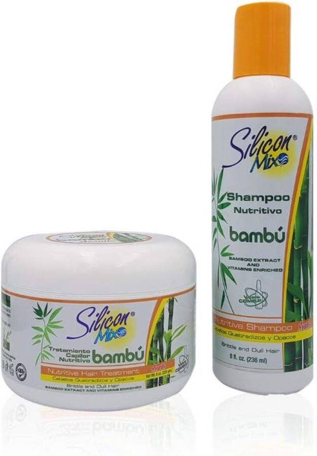 Silicon Mix Bambu set Shampoo + Hair Treatment 8oz