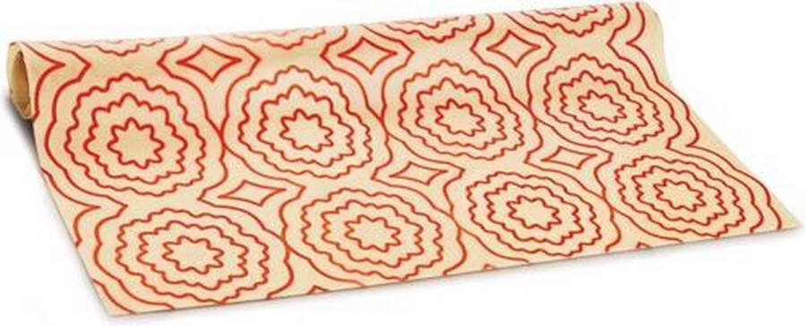 Silicone Zone Bakmat Flower Klein Met Bloemprint Creme