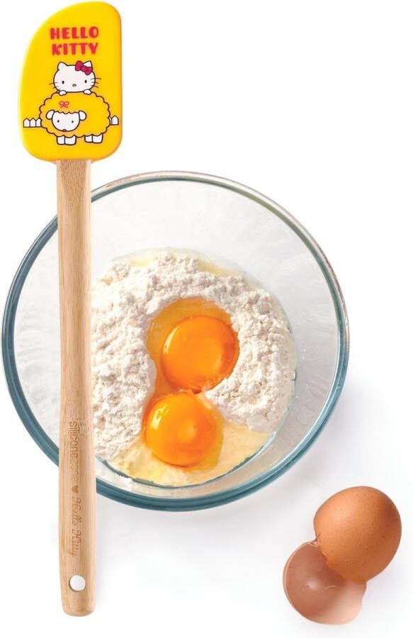 Silicone Zone Hello Kitty Spatel Geel