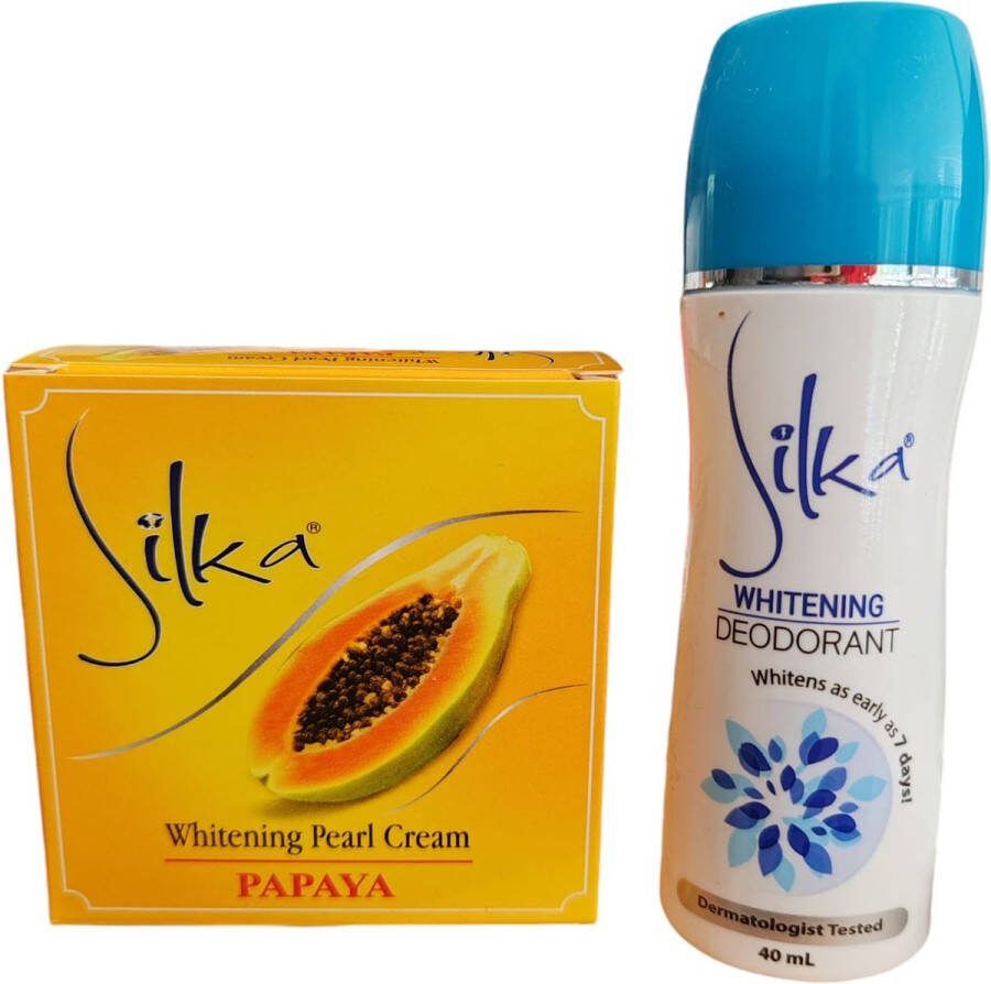 Silk a Whitening Deodorant 40 ml + GRATIS Whitening Pearl Gezichtscrème