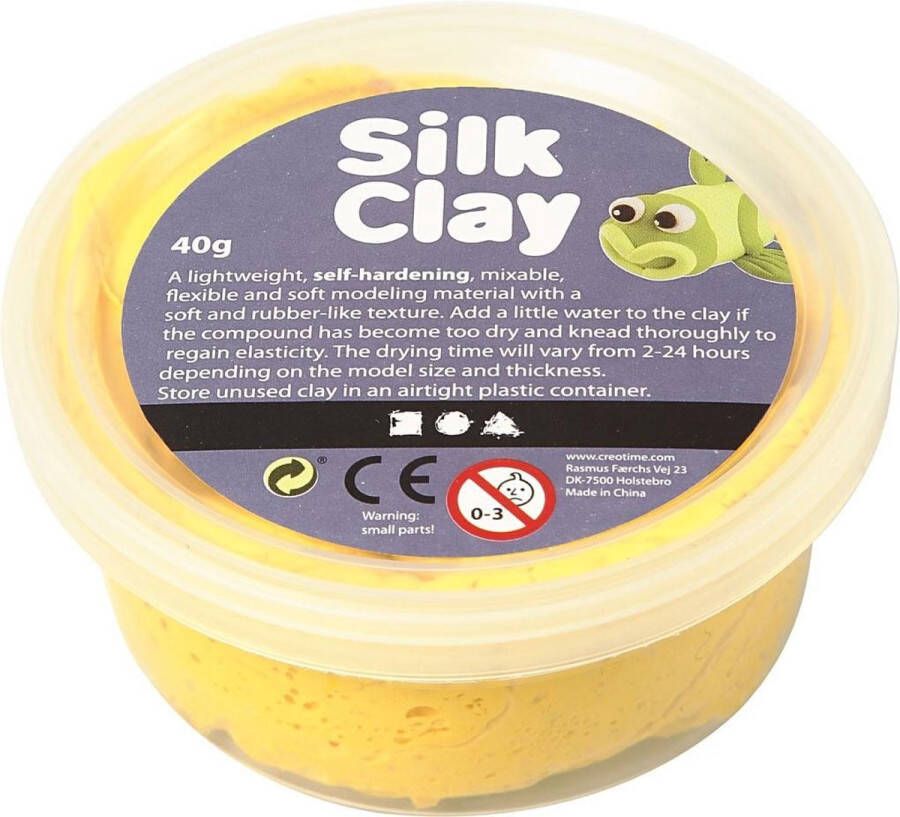 Dobeno Silk Clay klei geel 40 gram (79103)