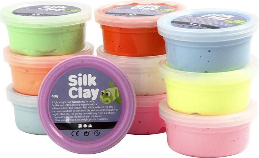 Silk Clay Basic II kleiset 10 x 40 gram 10-delig (79146)