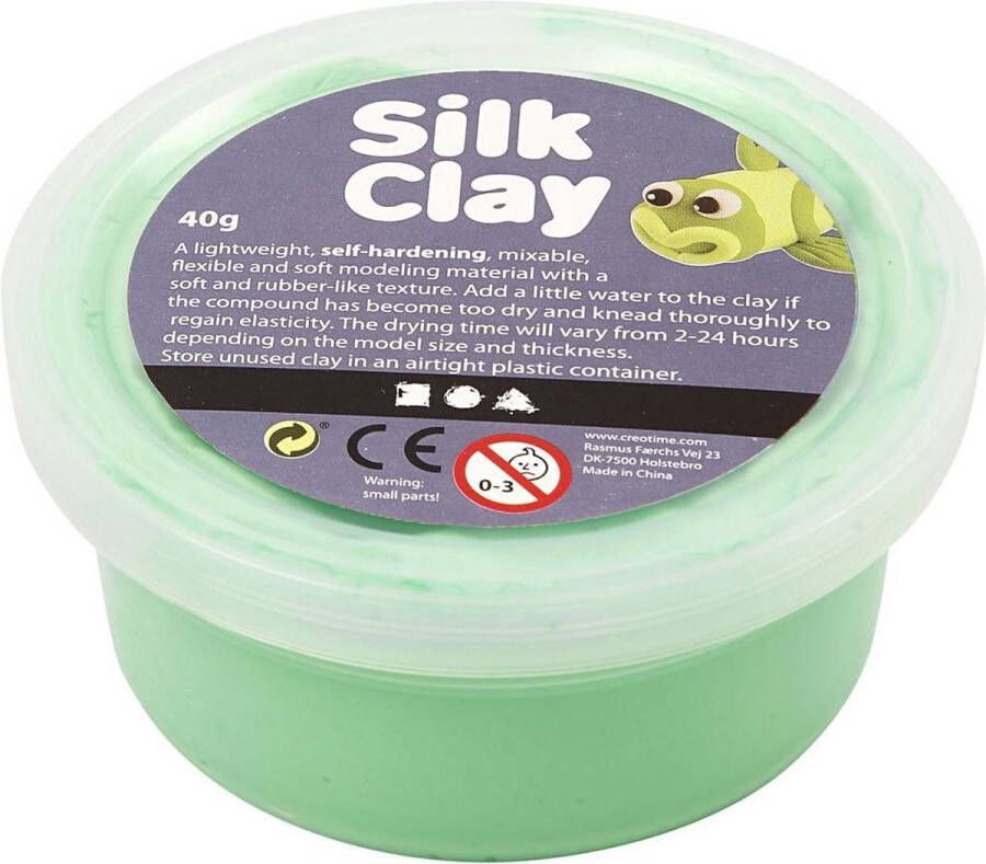 Silk Clay klei lichtgroen 40 gram (79108)