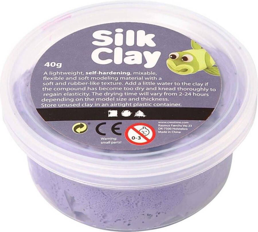 Dobeno Silk Clay klei paars 40 gram (79107)