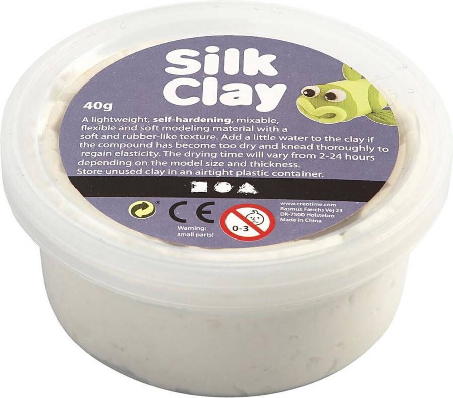 Silk Clay klei wit 40 gram (79101)