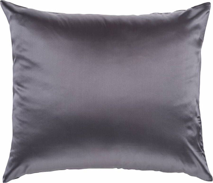 Silk Heaven 100% Zijden kussensloop Antraciet hotelsluiting 19MM 45x65cm (voor o.a. traagschuim kussens 60x40cm)