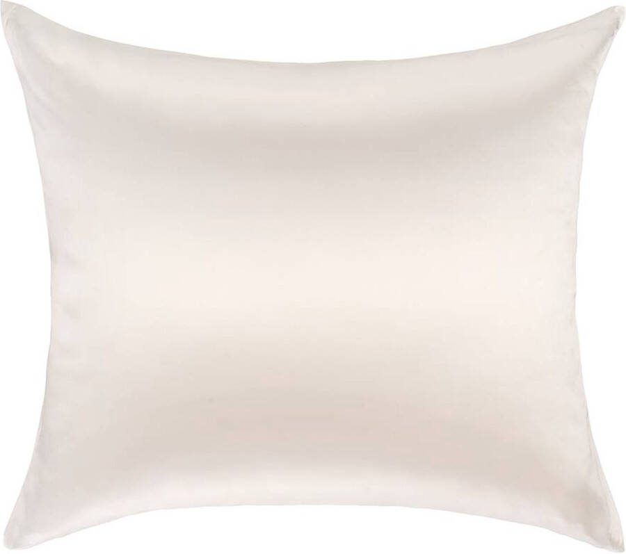 Silk Heaven 100% Zijden kussensloop Ivoor hotelsluiting 19MM 45x65cm (voor o.a. traagschuim kussens 60x40cm)