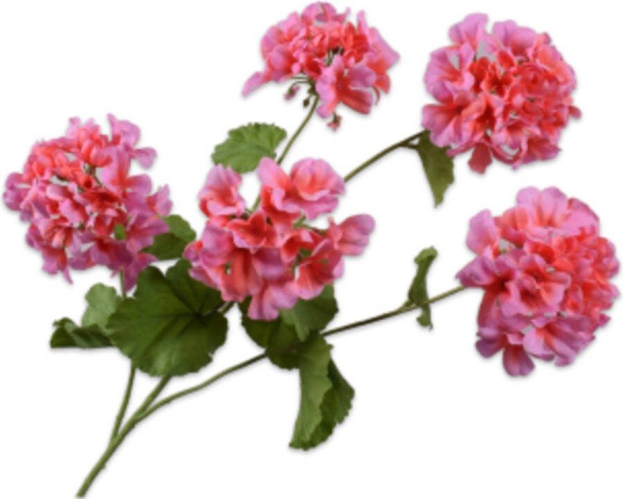Silk-ka kunstbloemen nepbloem zijden bloemen Tak Geranium Ooievaarsbek Roze 94 cm 143008