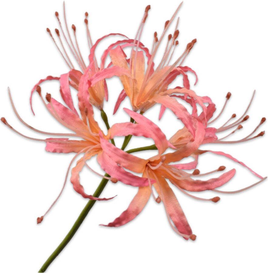 Silk-ka kunstbloemen nepbloemen zijden bloem Steel Nerine Kliplelie Roze Oranje Geel 93 cm 143068