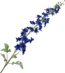 Silk-ka Zijden Bloem-Kunstbloem Delphinium Steel Blauw 127 cm