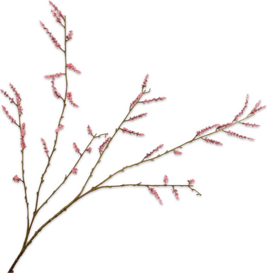 Silk-ka Zijden Bloem-Kunstbloem Wilgentak Roze 127 cm