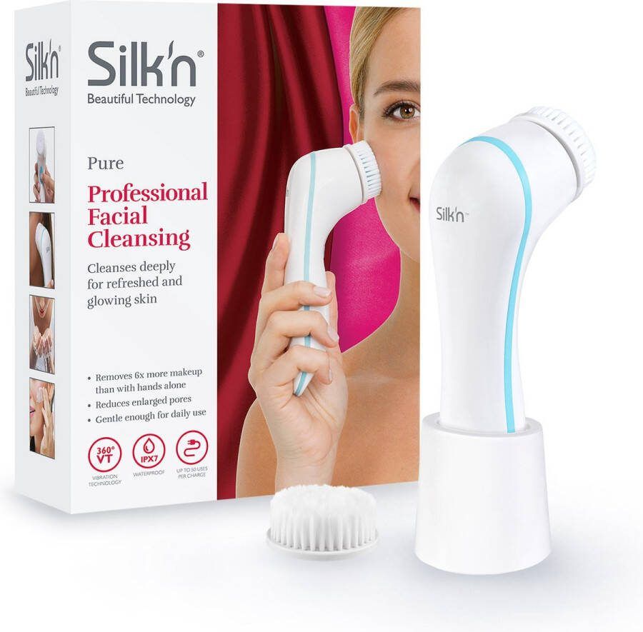 Silk'n Elecktrische Gezichtsreiniger Pure Gezichtsborstel Wit