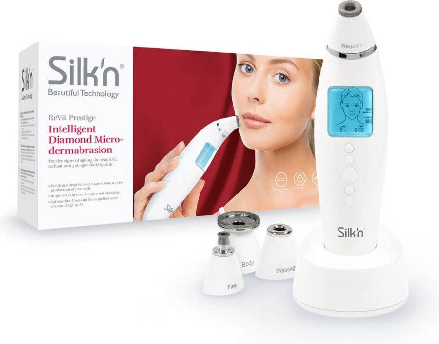 Silk'n ReVit Prestige Huidverjongingsapparaat Microdermabrasie Verwijdert dode huidcellen