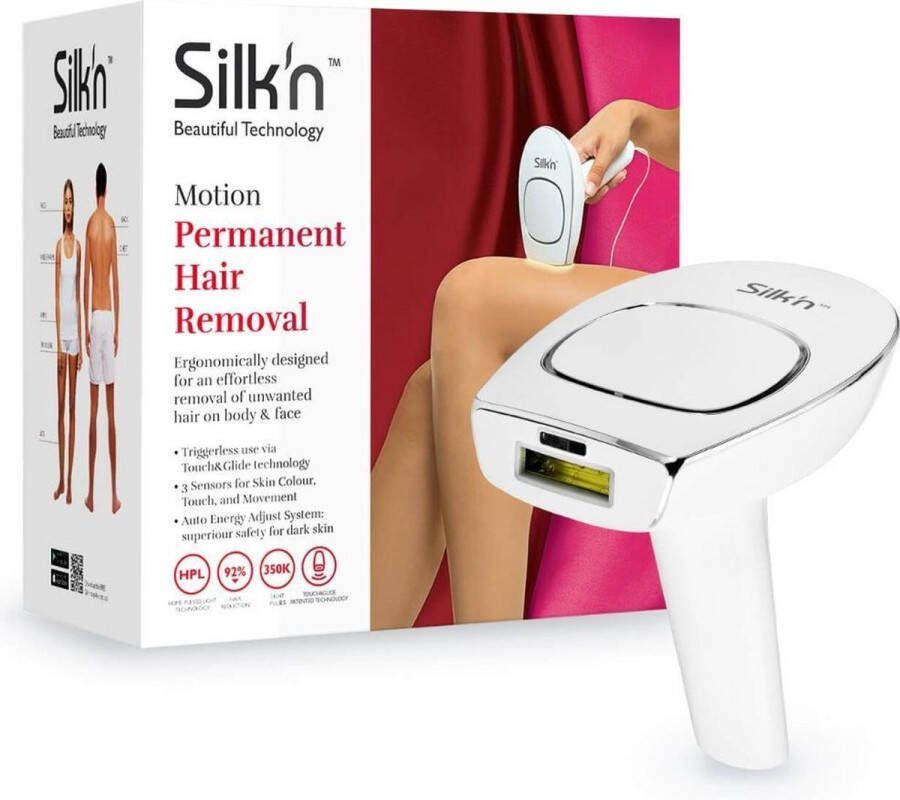 Silk'n Ontharingsapparaat Motion Moeiteloos en ergonomisch Wit