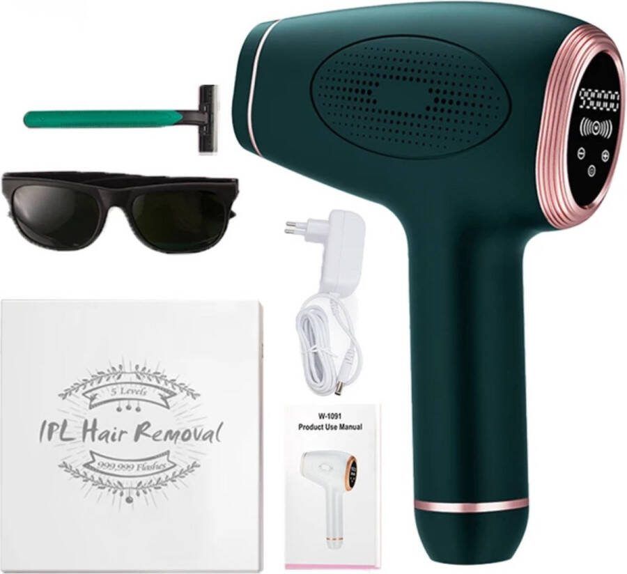 SilkySmooth IPL Laser Ontharingsapparaat ontharingsapparaten Pijnloos Laser Haar Verwijderaar Laserontharing Hair Removal Laser- Ontharing voor Lichaam en Gezicht ontharingsapparaten haar laser hair removal