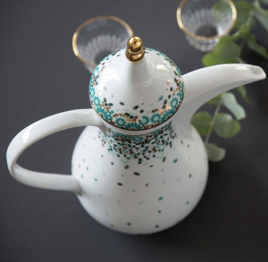 Silsal Mirrors Emerald Arabische Koffiepot