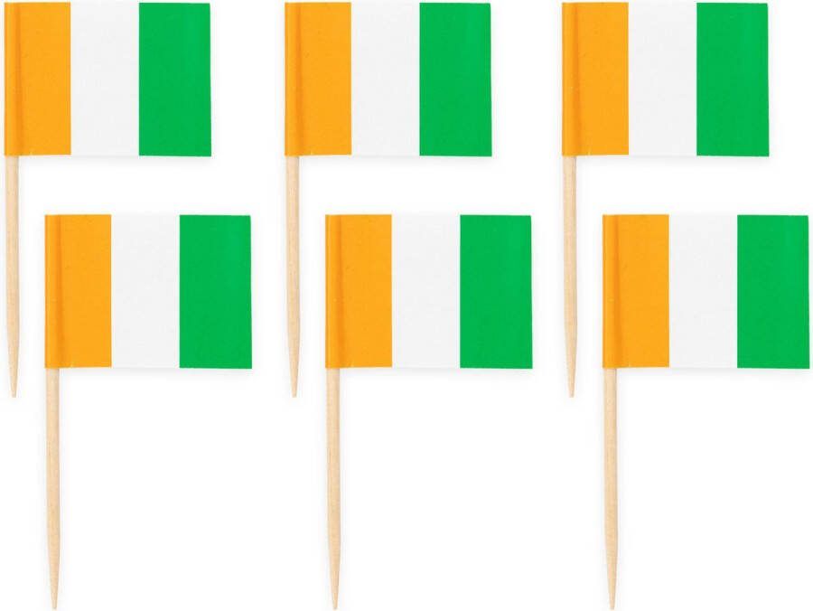 SilShop 50x Cocktailprikkers Ierland Hapjes Cocktail Tapas Zomer Terras