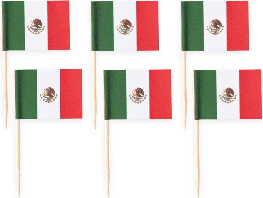 SilShop 50x Cocktailprikkers Mexico Hapjes Cocktail Tapas Zomer Terras
