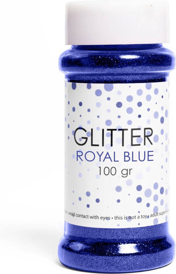 SilShop Glitter Blauw 100 gram Knutselen Glitters