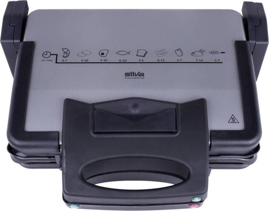 Silva Homeline KG 2180 Contactgrill Elektrisch Anti-aanbaklaag Antraciet
