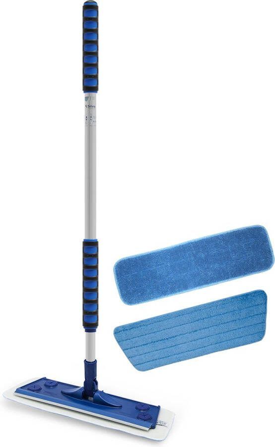 Silva Microvezel Vloerwisser Trekker Dweil set 2 Telescoopsteel