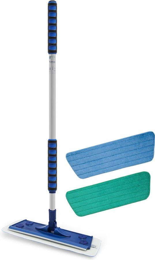 Silva Microvezel Vloerwisser Trekker Dweil set 2 Telescoopsteel