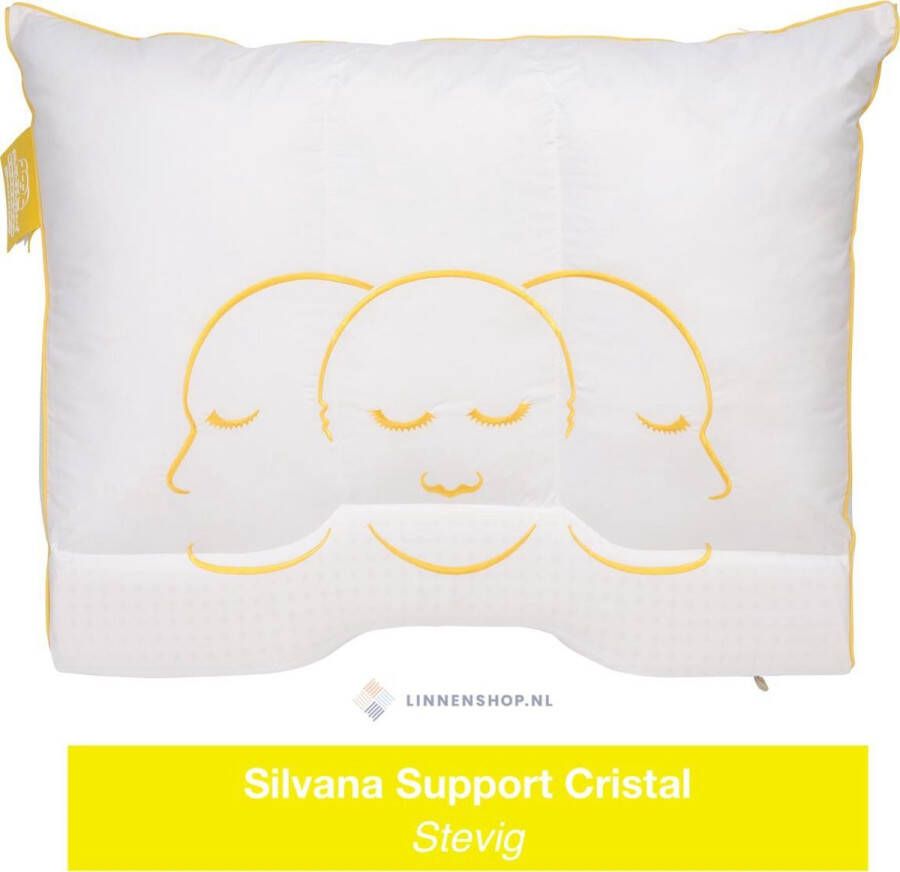 Silvana Cristal hoofdkussen Wit 60x70 cm