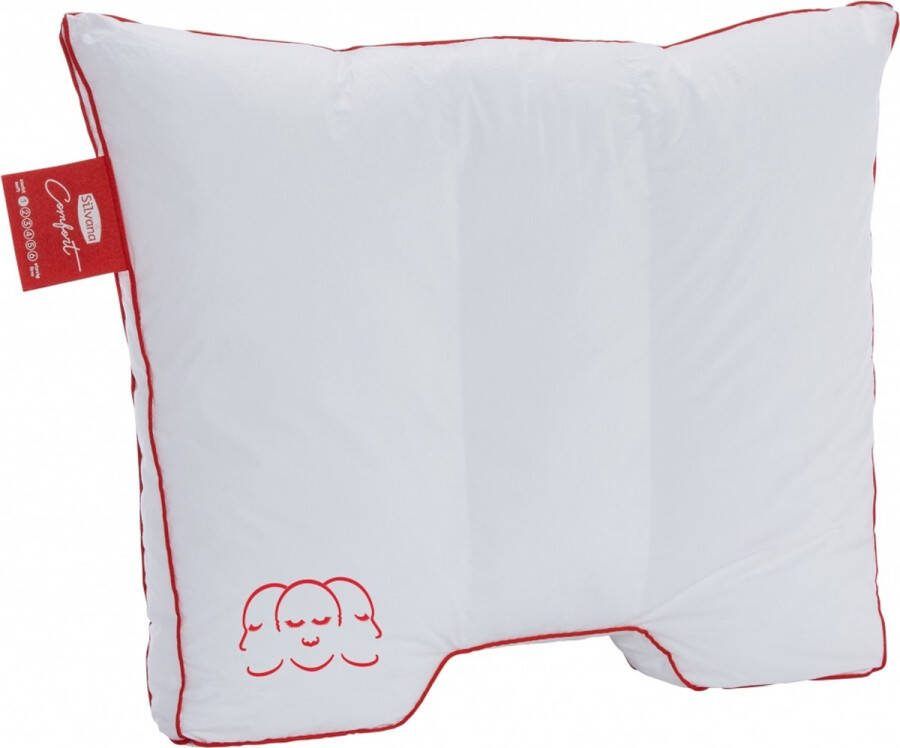 Silvana Comfort synthetisch extra zacht hoofdkussen 100% gesiliconiseerde holle polyester vezel Wit