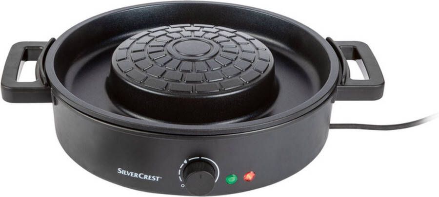 SILVERCREST 2-in-1 tafelgrill & Hotpot Grillplaat Zwart Vermogen: 1800W