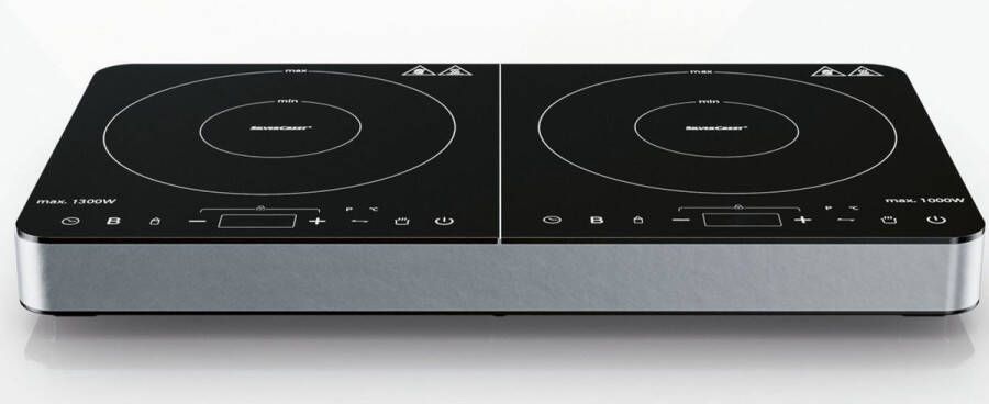 SILVERCREST Dubbele inductiekookplaat elektirsche kookplaat 2 kookzones 3500W