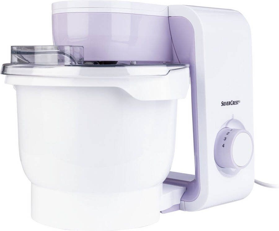 SILVERCREST Keukenmachine Lila Geschikt voor mixen raspen snijden roeren kloppen en kneden Aantal snelheden: 4 Vermogen: 550 W Met een grote mengkom (3 8 liter)