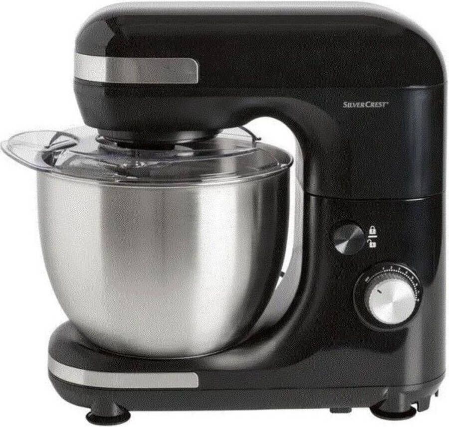 SILVERCREST Keukenmachine Zwart 600 W Mengkom van 5 Liter 8 standen