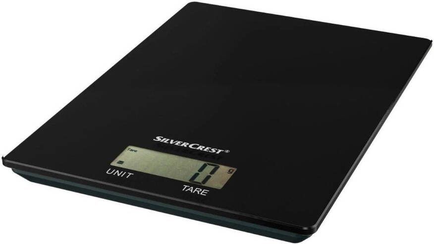 SILVERCREST Keukenweegschaal Zwart Deze weegschaal in leuk design is onmisbaar in de keuken Nauwkeurigheid: tot 5 kg op de gram nauwkeurig wegen