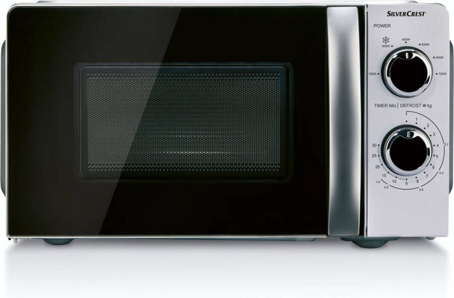 SILVERCREST KITCHEN TOOLS Magnetron 700 W 6 Standen 17 L Inhoud Voor opwarmen en ontdooien 30 minuten timer met kookeinde signaal Intuïtieve bediening met draaiknoppen