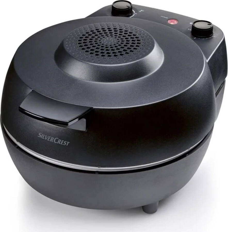 SILVERCREST KITCHEN TOOLS Pizzaoven 1.200 W Temperatuur: max. 400 °C Diameter: 30 cm Perfect bakresultaat Ventilator voor thermisch beheer Uitneembare pizzasteen