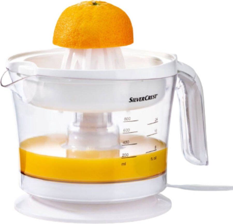 Silvercrest Kitchen Tools SilverCrest Appelsienpers 800 ml Appelsien Perser Elektrisch Citruspers Appelsien Pers Elektrisch Orange Juicer Citrus juicer