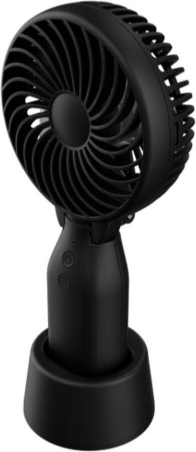SILVERCREST mini ventilator zwart met batterij draagbaar voor onderweg handventilator kleine ventilator draagbare ventilator portable fan