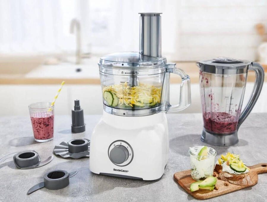 SILVERCREST Multifunctionele keukenmachine met blender 600W Keukenmachine Keukenrobot