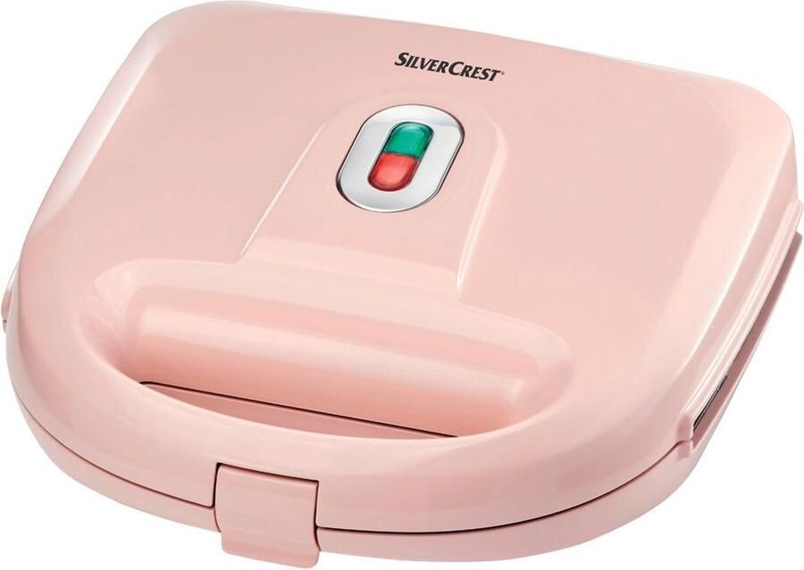 SILVERCREST Wafelijzer 3-in-1 Roze 3 wissel bakplaten Donuts Wafels in vormpjes Belgische wafels 750W